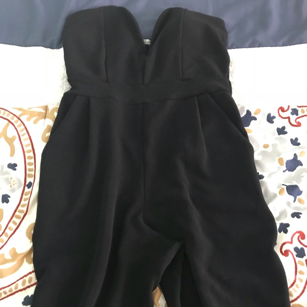 Charlotte Russe Black Long Pants Romper